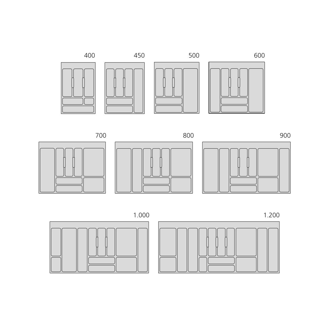 Range-couverts pour tiroirs de 100 cm de large en plastique de couleur  blanche Optima Emuca - Habitium®